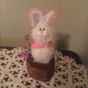 Thumper Bunny Battery Operated Candle On A Log